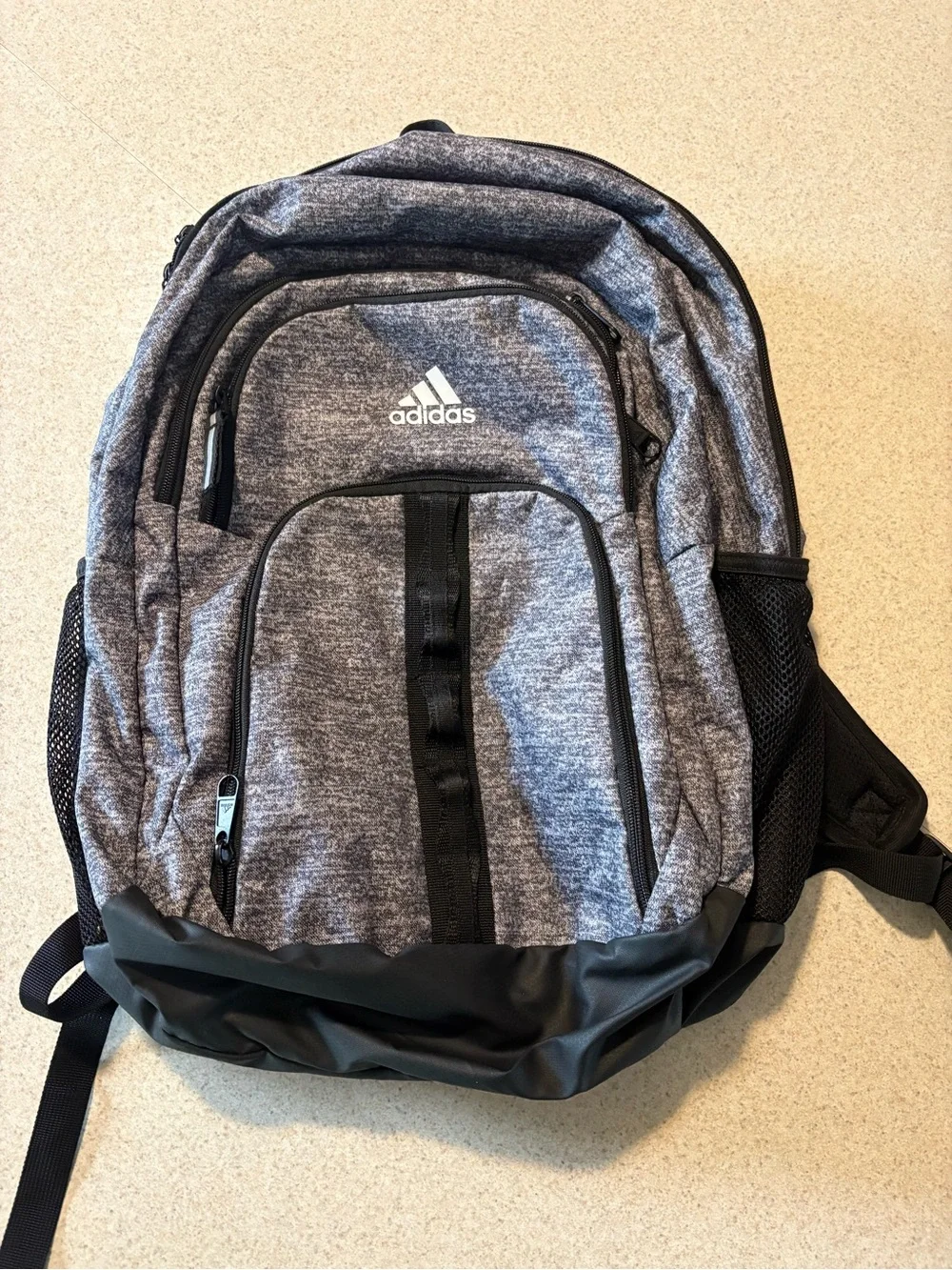 adidas Gray Heather and Black Men's Backpack